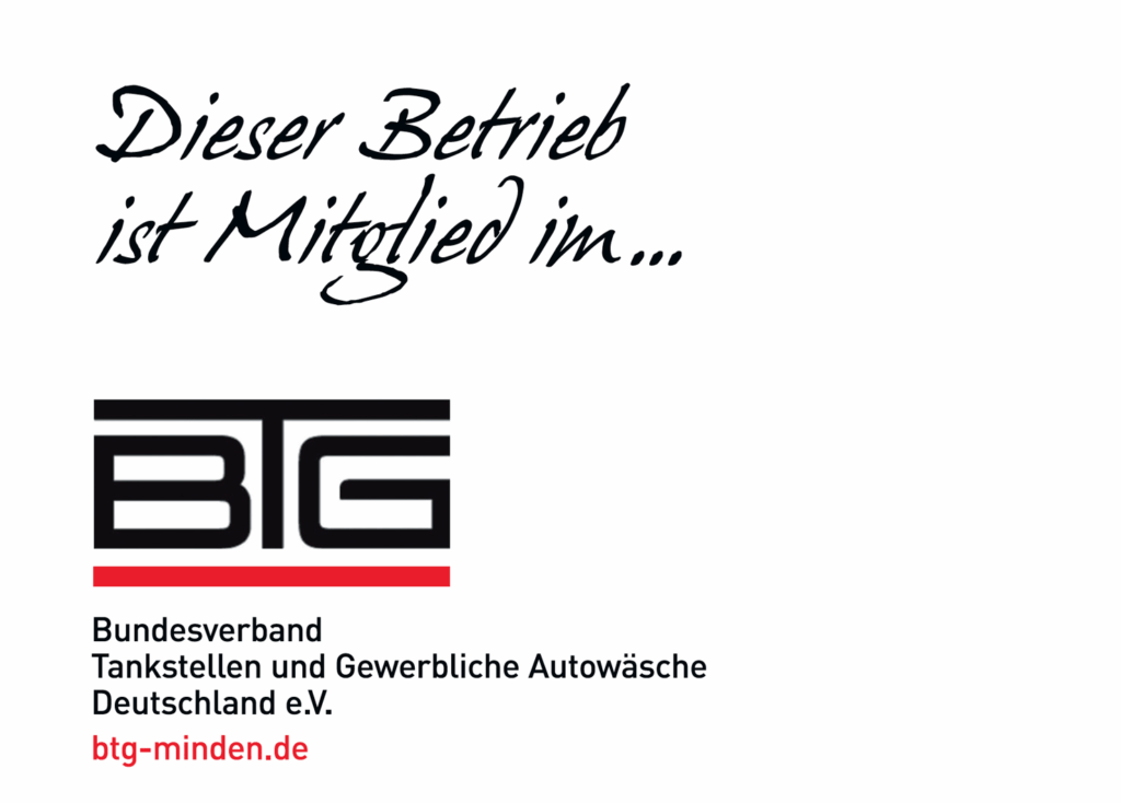btg aufkleber weiss